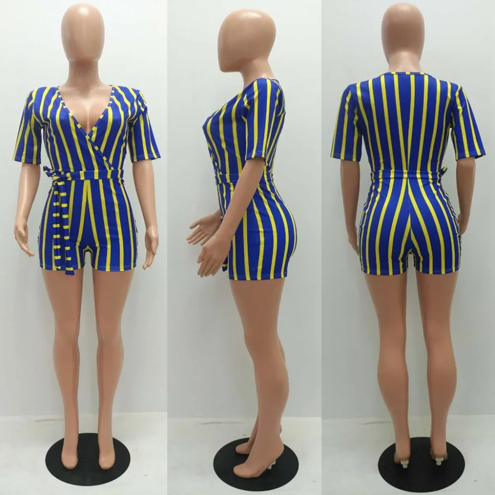 Женское боди с коротким рукавом и глубоким V образным вырезом|Комбинезоны c