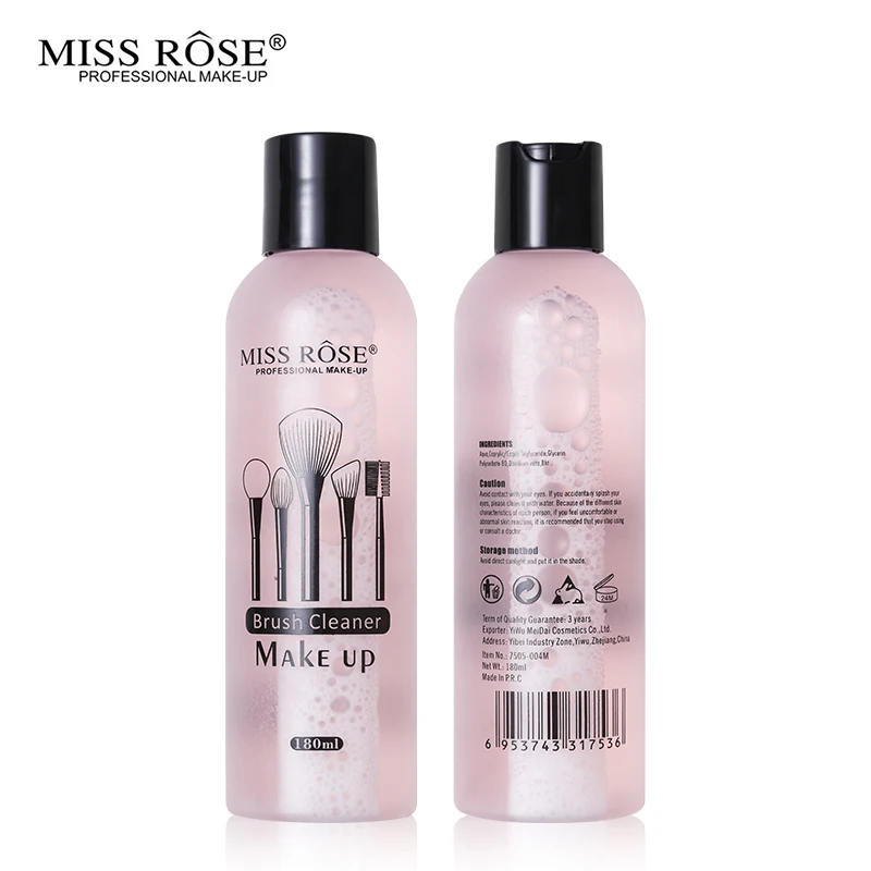 Miss Rose брендовые кисти для макияжа 180 мл Pro очищающее жидкое моющее средство быстро