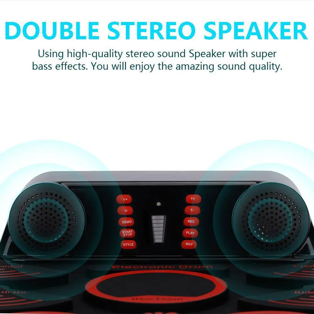 Электронная барабанная рулон цифровая ударная установка портативный компактный