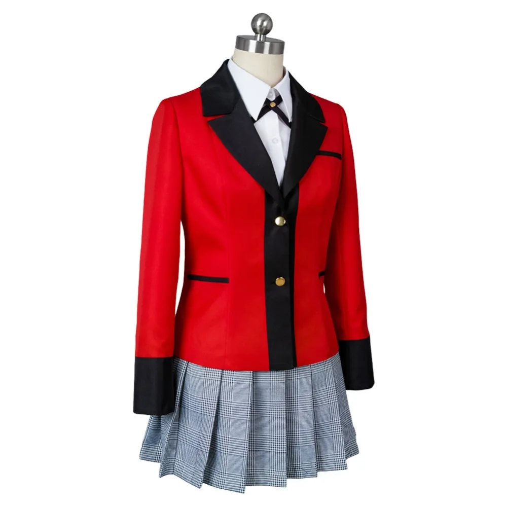Костюм для косплея Kakegurui компульсивный геймбер Yumeko Jabami Hyakkaou Косплей взрослых