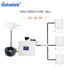 Усилитель сигнала сотового телефона lintratek, 90018002100 МГц, 2g, 3g, 4g, с 3 антеннами
