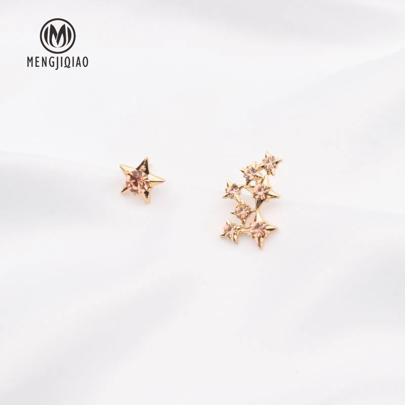 MENGJIQIAO 2018 Корейский Новый Романтический горный хрусталь звезда асимметричные