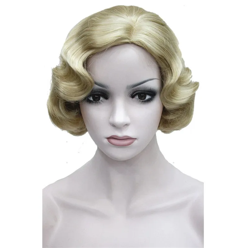 StrongBeauty короткий волнистый парик блондинка черный коричневый красные