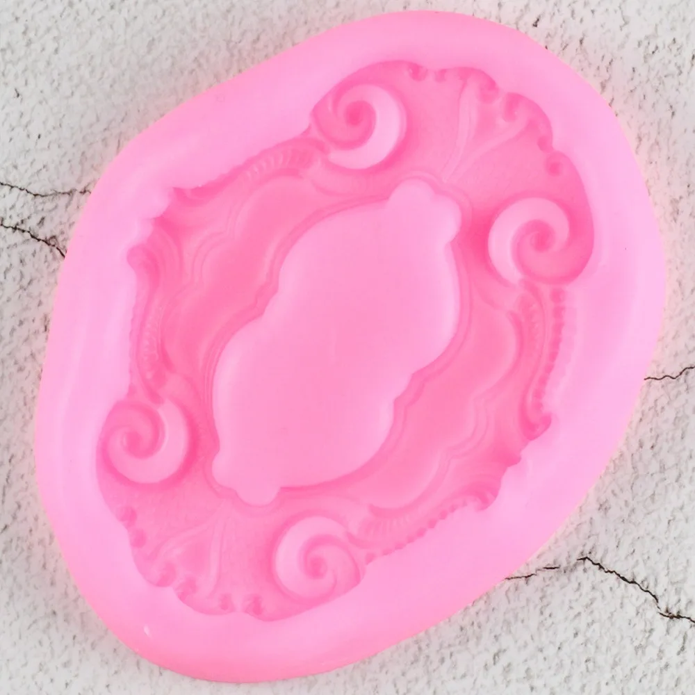 3D Scroll Frame Border Fondant Silicone Mold Relief Candy Chocolate Gumpaste Molds Cake Decorating kitchen Pastry Baking Tools | Дом и сад