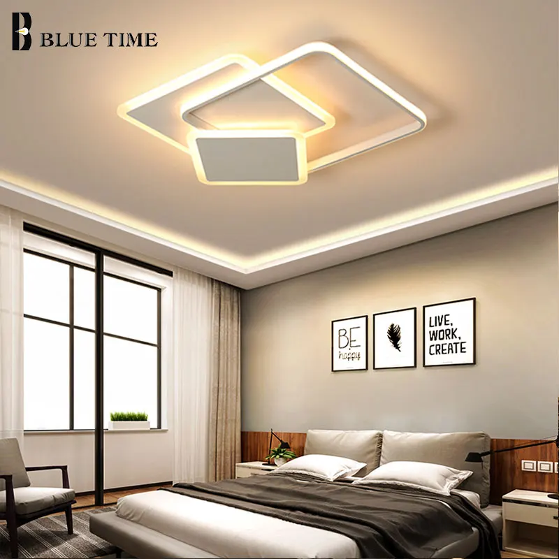 Квадратная современная светодиодная Люстра для гостиной спальни кухни Lampare deco