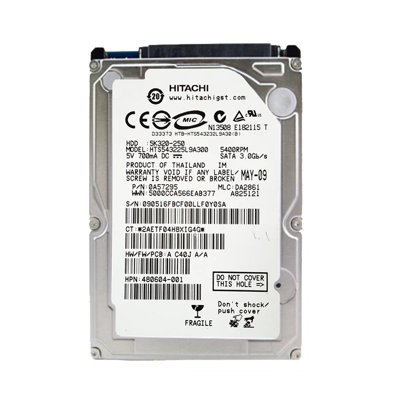Ноутбук HGST 2 5 дюйма 320 ГБ 3 новый жесткий диск для ноутбука Мб/16 Мб 5400 об/мин 7200