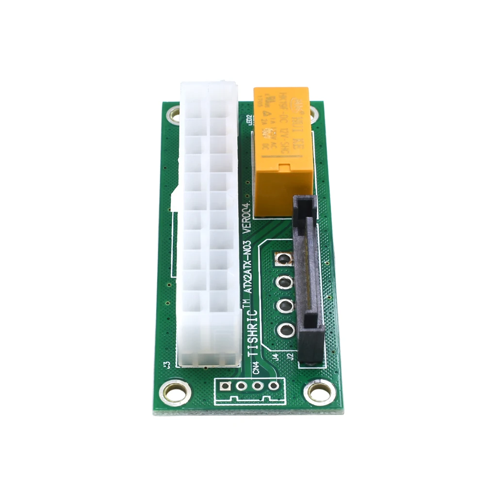 TISHRIC 24Pin ATX 15Pin SATA Molex разъем питания Add2psu двойной блок адаптер для Btc Mine