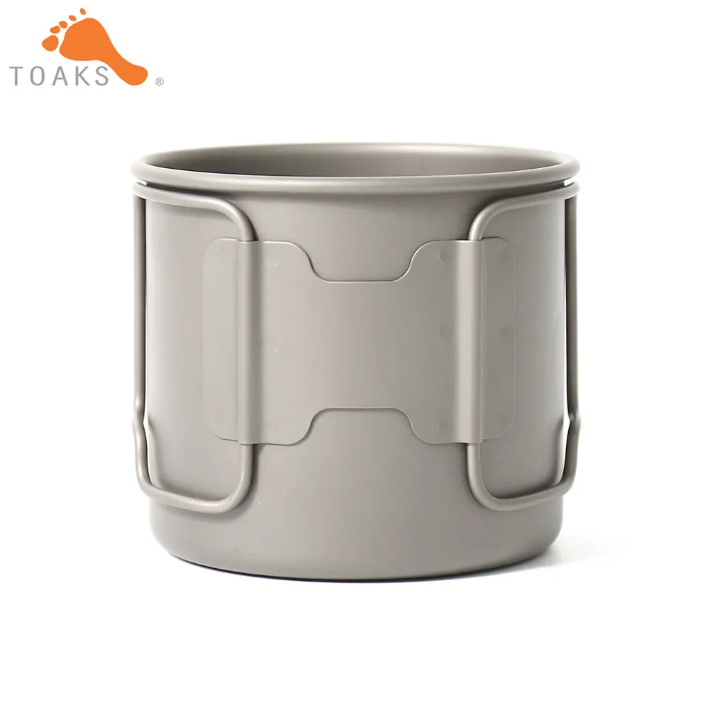 TOAKS CUP 375 кружка из чистого титана Ультралегкая уличная без крышки и складной