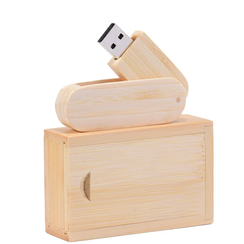 bamboo JASTER деревянный USB+ Подарочная коробка USB флеш-накопитель Флешка 8 Гб 16 г 32 Гб палочка для создания логотипа на заказ для фотосъемки свадебные подарки - Цвет: bamboo