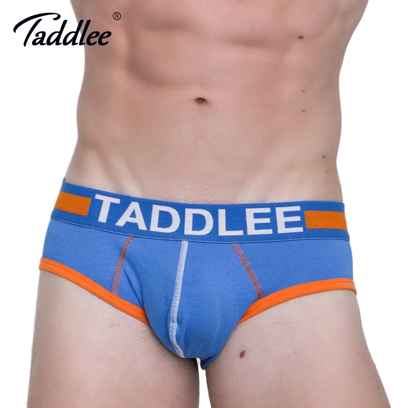 Трусы бикини Taddlee мужские с низкой посадкой Брендовое пикантное хлопковое