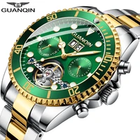 2019 new guanqin clock automatic diving watch mechanical swimming waterproof tourbillon style clock men luxury relogio masculino