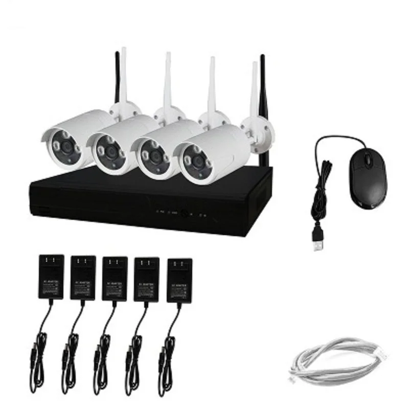 Wdskivi 4CH 720 P HDMI UMEye Wi Fi NVR комплект 4 шт. открытый Водонепроницаемый CCTV Беспроводной IP