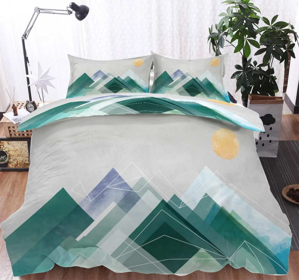 Ins скандинавские современные минималистичный стиль геометрия постельного белья