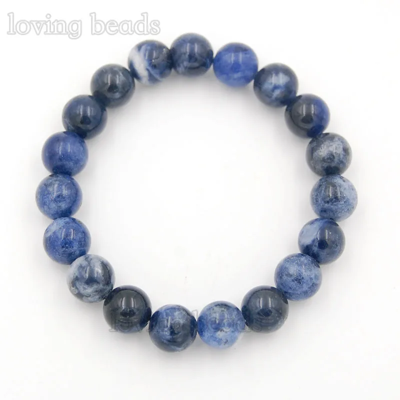 10 шт./лот 8 мм Синий Содалит драгоценные камни природа круглые бусины эластичный