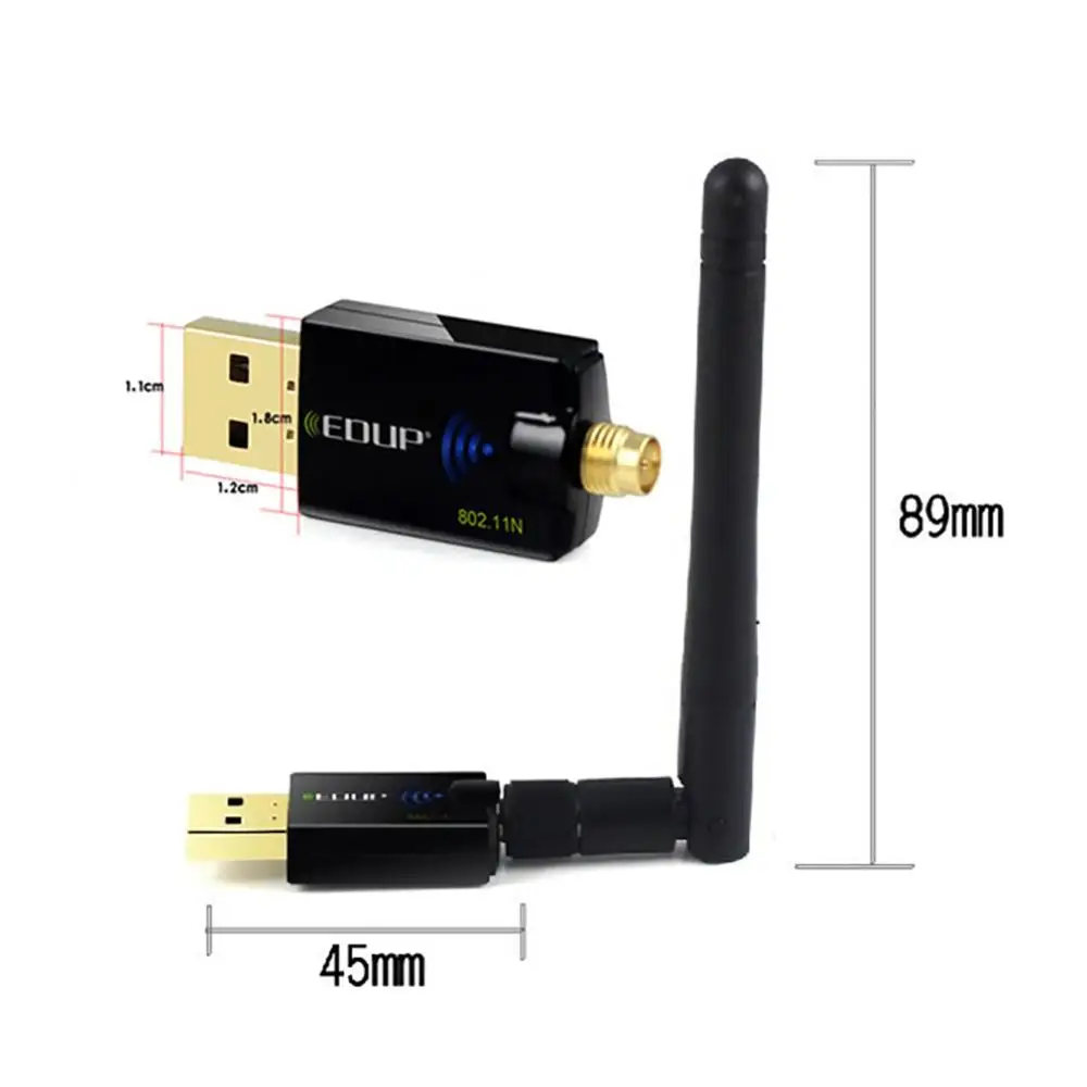 EDUP EP-MS1559 300 Мбит/с 802.11n USB беспроводной сетевой Wi-Fi адаптер с антенной Ethernet WiFi