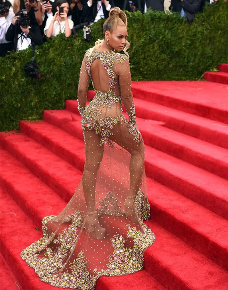 Сексуальное женское прозрачное вечернее платье до пола с уникальным дизайном и