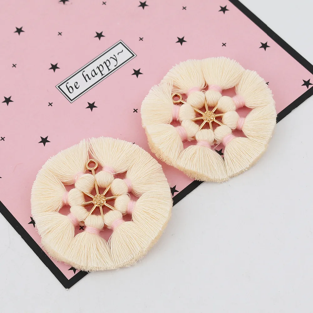 Хлопковая кисточка бахрома отделка ключи кисточки для самостоятельного