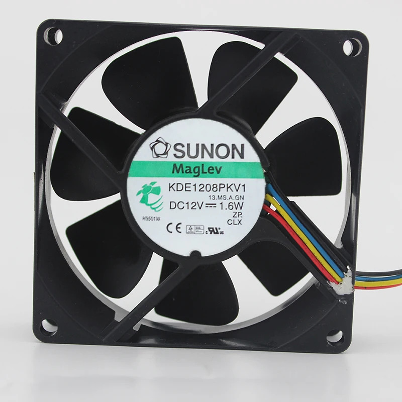 Новый оригинальный охлаждающий вентилятор KDE1208PKV1, 12 В, 1,6 Вт, 8 см, 8020, корпус процессора