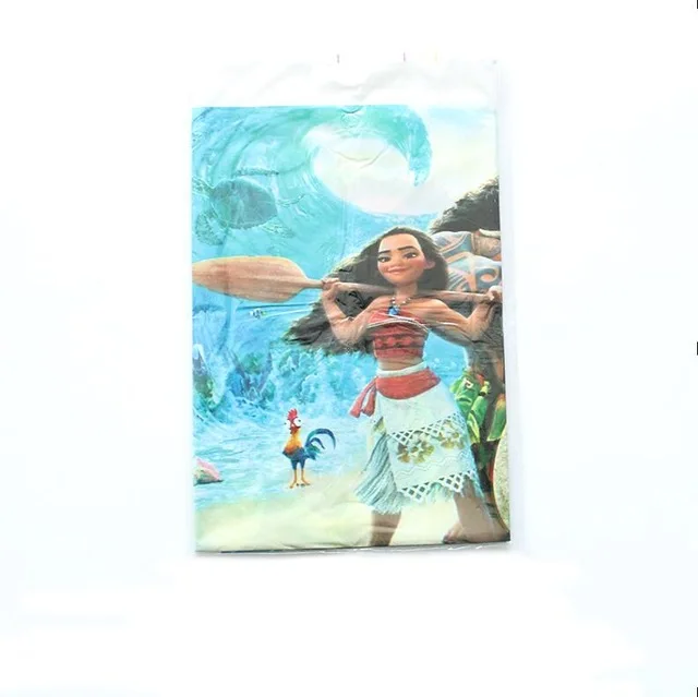 moana 108*180 см Красавица и Чудовище одноразовая скатерть полиэтиленовая скатерть для День рождения украшения скатерть на стол - Цвет: moana