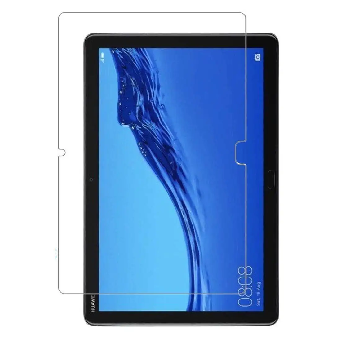 Tempered Glass Чехол для huawei MediaPad M5 Lite 10 BAH2-W19/L09/W09 из искусственной кожи, умный чехол-подставка для медиа-планшета M5 Lite 10," вращающийся на 360 чехол - Цвет: Tempered Glass