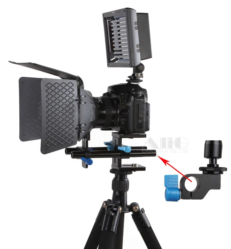 1/4 винтовое крепление 15 мм стержень системы зажим держатель для DSLR Rig рельс