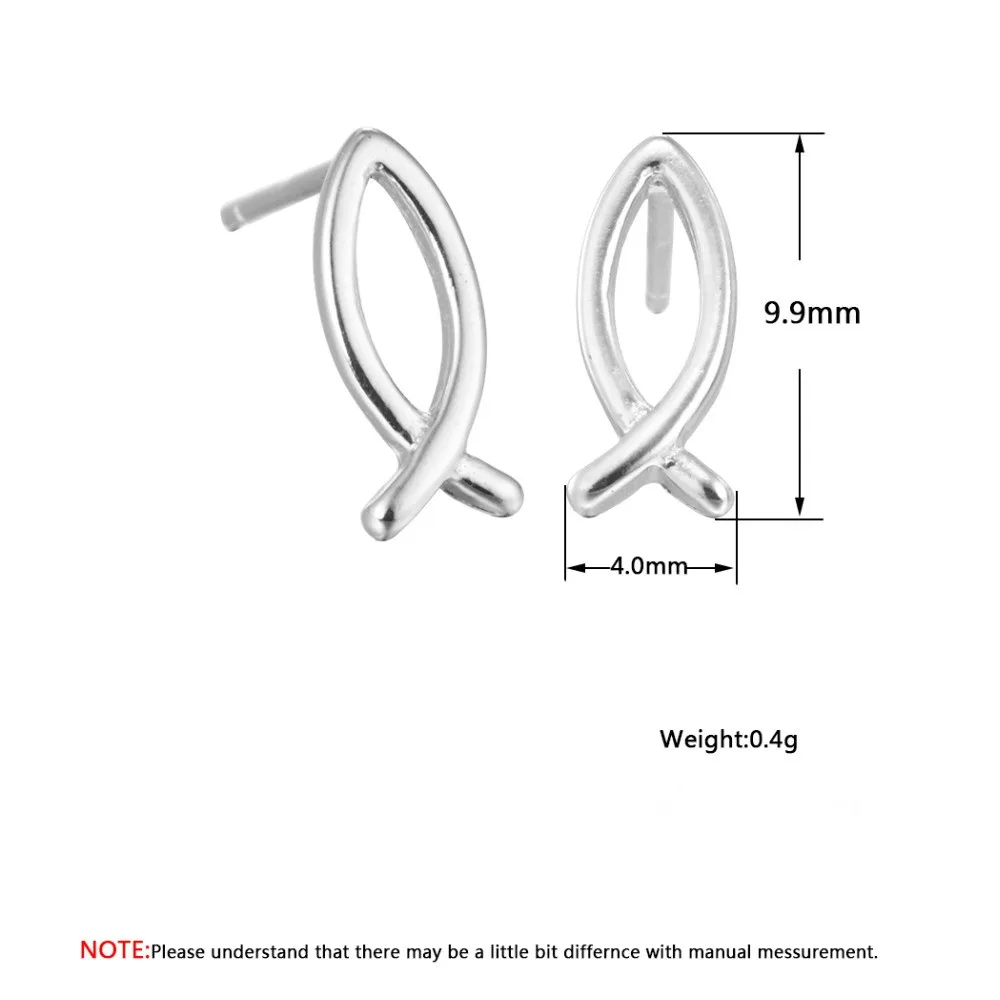 Kinitial модные серьги гвоздики с полой проволокой геометрические для женщин