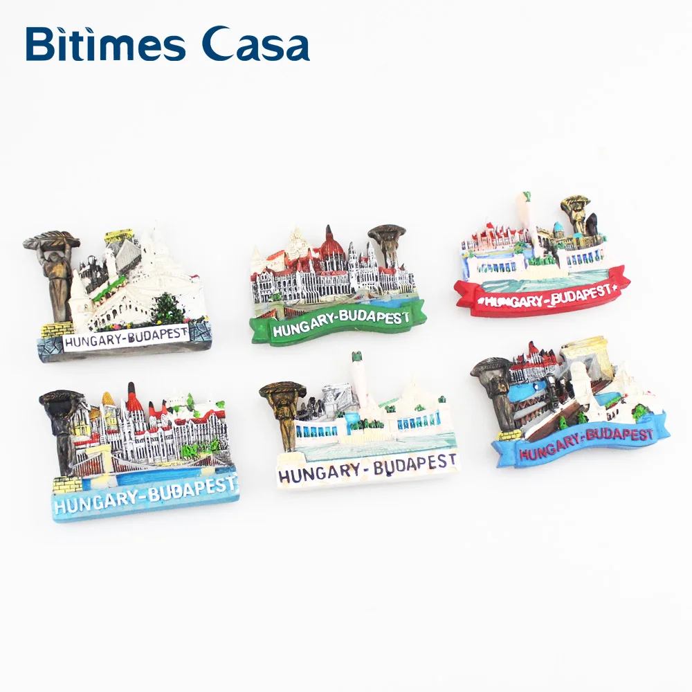 Венгрия Будапешт узор холодильник Магниты на 3d Дизайн смолы Путешествия