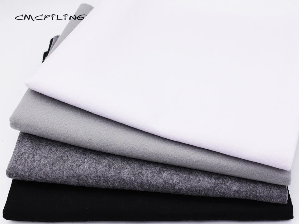 CMCYILING 4 шт./партия, 45*55 см Лоскутная мягкая фетровая ткань для вышивки DIY Швейные куклы ремесла 1,2 мм толщина полиэфирная ткань