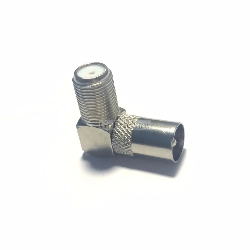 5 шт. RF коаксиальный 90 градусов под прямым углом ТВ антенный кабель разъем РЧ F