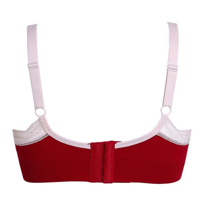 

WEIXINBUY Women\\'s Maternity Nursing Bra Cotton Pregnancy Women Breast Feeding Pregnant Mother Clothes Wire Free Sleep Bra