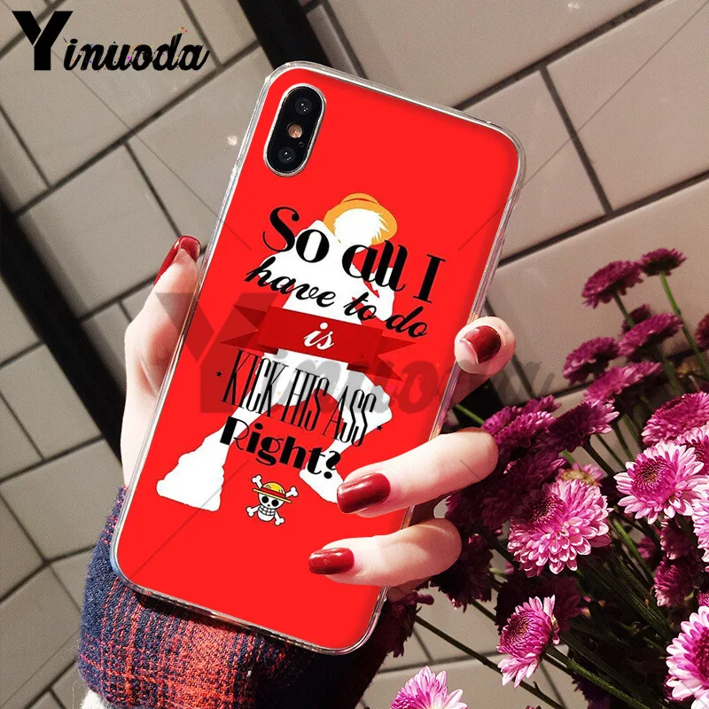 Yinuoda one piece Roronoa Зоро уникальный роскошный силиконовый чехол для телефона для iPhone 8 7 6 6S Plus X XS max 10 5 5S SE XR Coque Shell - Цвет: 5