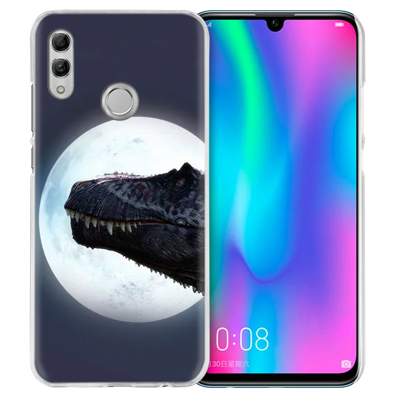 С изображением динозавров из фильма «Парк Юрского периода чехол для huawei Honor 8X Y9 9 10 Lite Play 7C 8C 8S 8A фотоаппаратов моментальной печати 7S 7A Pro V20 20i Y6 Y7 Y5 Жесткий Чехол для мобильного телефона