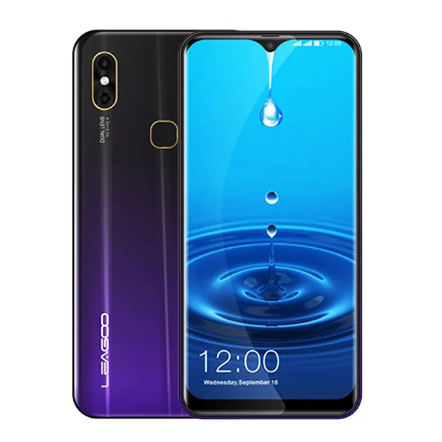 LEAGOO M13 Android 9,0 19:9 6," смартфон 4 ГБ 32 ГБ MT6761 четырехъядерный отпечаток пальца Лицо ID LTE 4G мобильный телефон с двумя sim-картами - Цвет: Phantom Purple