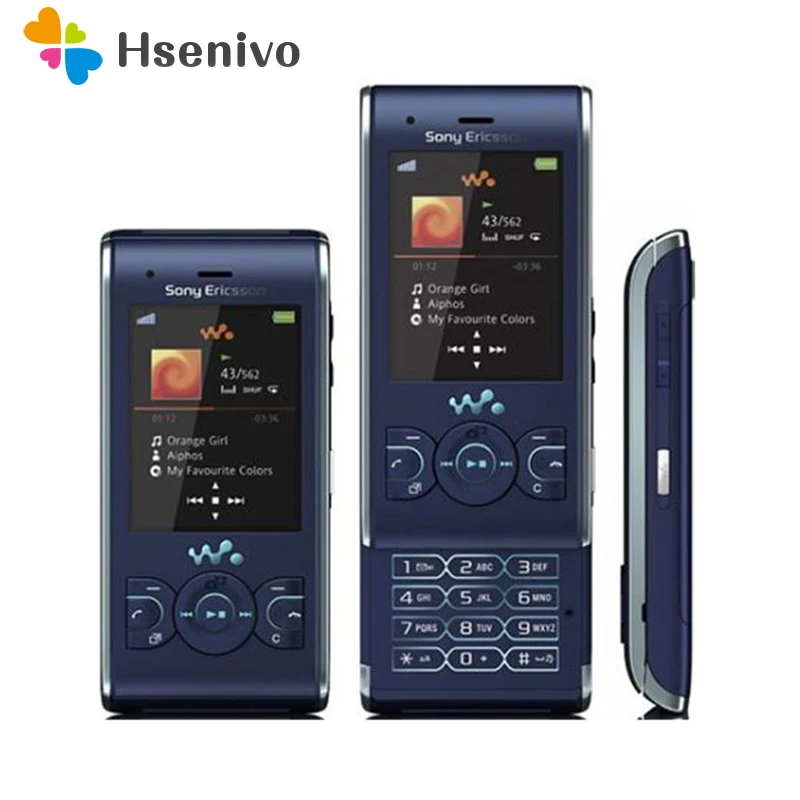 Оригинальный разблокированный телефон Sony Ericsson W595 Восстановленный FM радио Bluetooth
