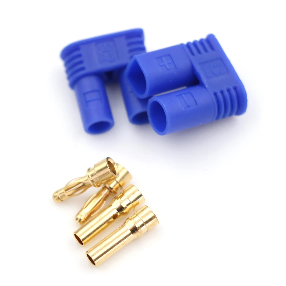 

EC2 Male Female Bullet Connector Banana Head Plug For RC Lipo Battery 1 Pair new style