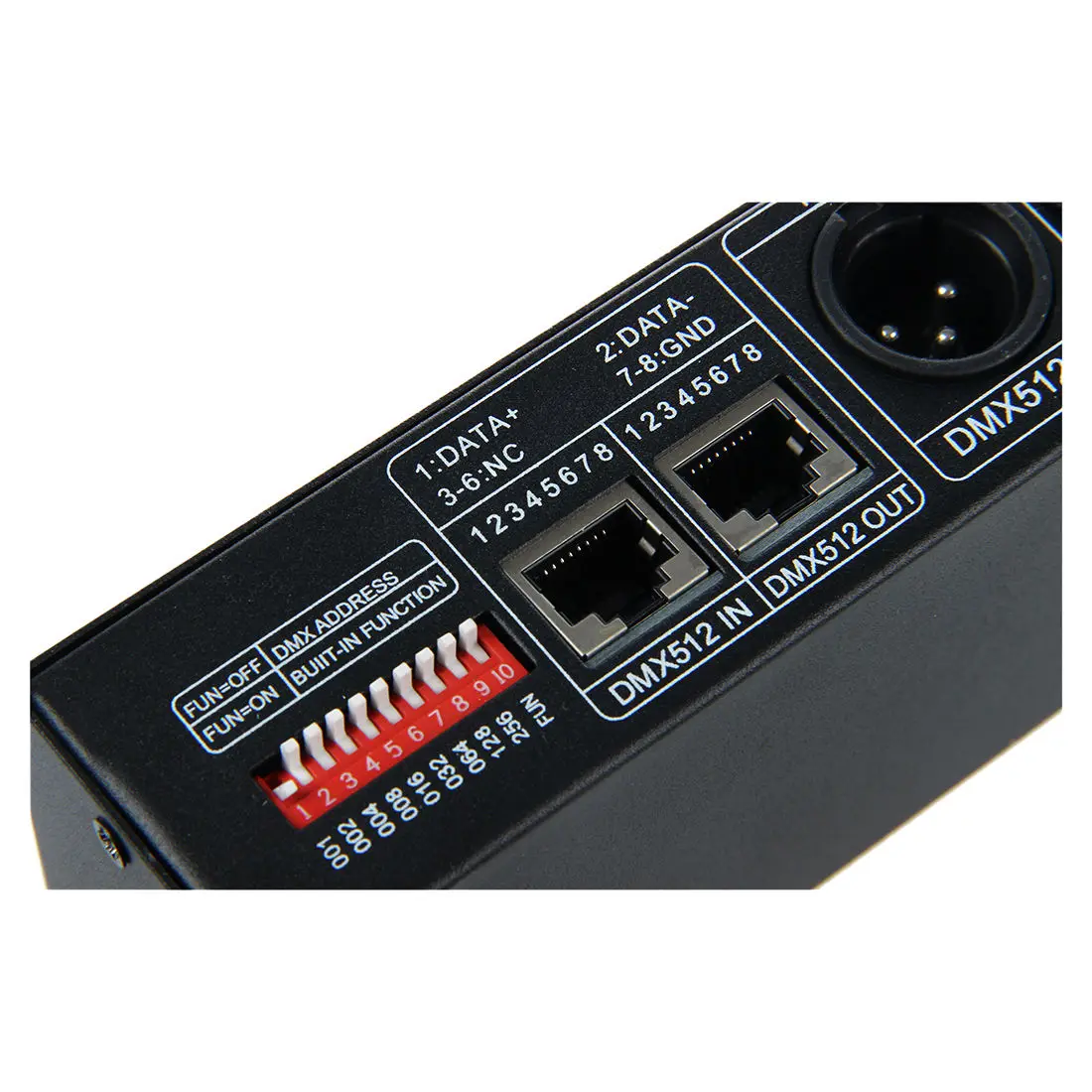 DC 12V-24V 3 канала DMX декодер светодиодный контроллер для RGB 5050 3528 Светодиодный