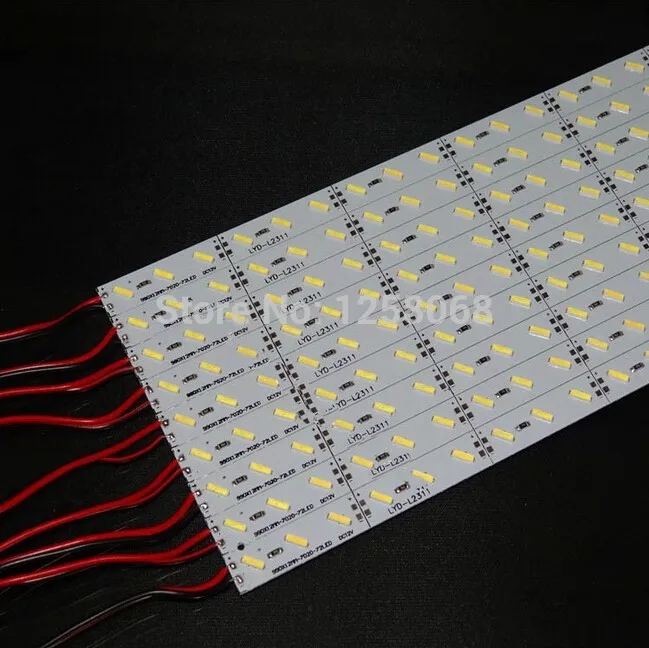 

Fanlive 50pcs/lot Super Bright 7020 Hard Bar Light DC12V 50cm 36 Led SMD 7020 Led Strip Light For Cabinet Light Jewelry Display