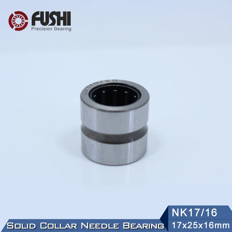 Подшипник NK17/16 17*25*16 мм (5 шт.) Сплошной воротник игольчатые роликовые подшипники