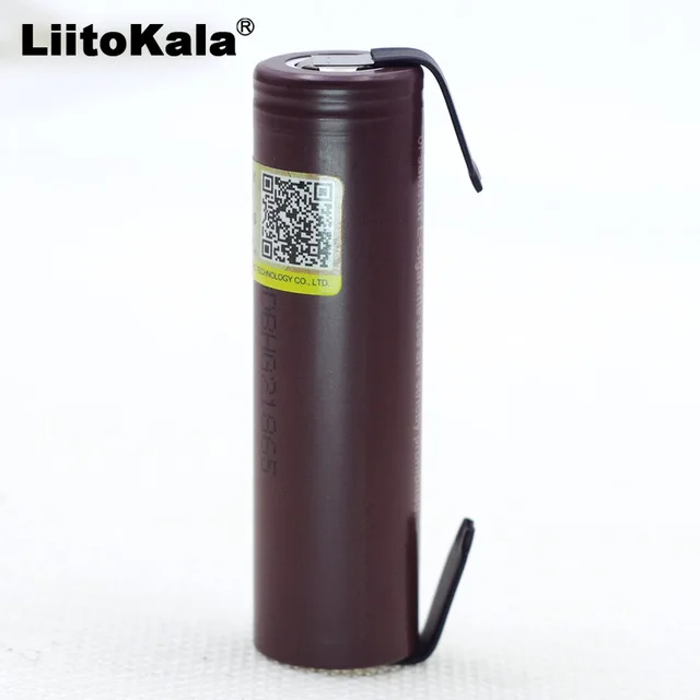 Перезаряжаемый аккумулятор Liitokala HG2 18650 3000 мАч для электронных сигарет с высокой
