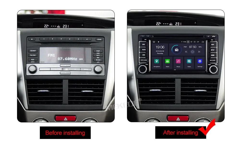 PX30 Android 9,0 gps навигация автомобильный dvd-плеер для Subaru Forester Impreza 2008-2013 мультимедиа 2 din радио рекордер стерео