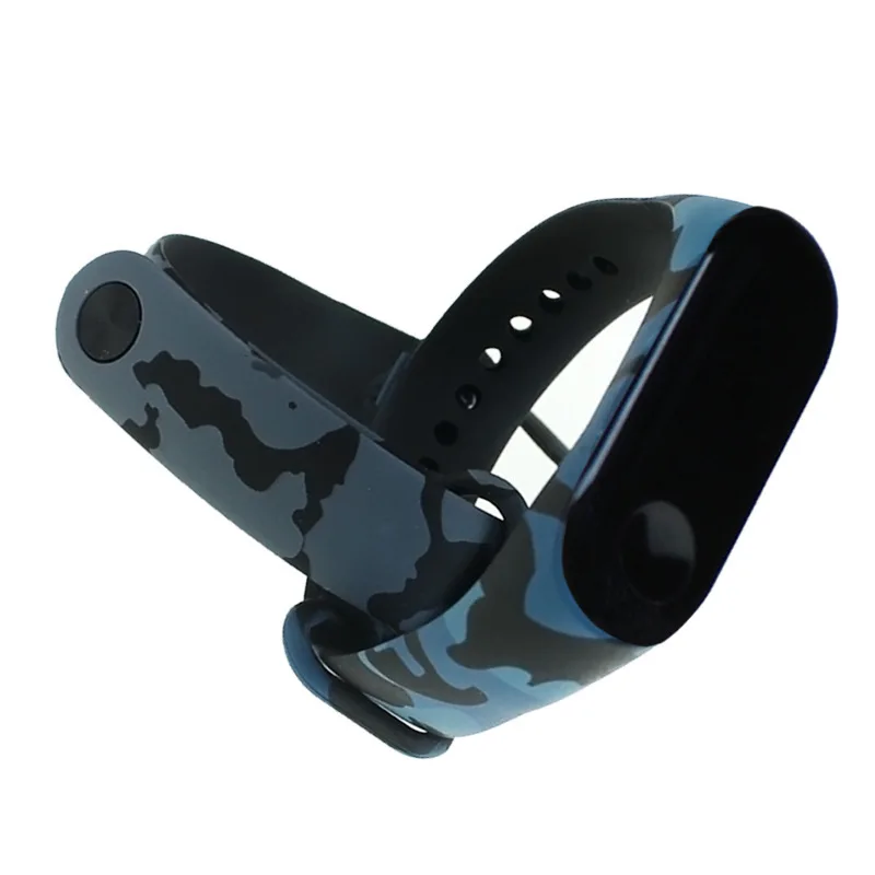 Силиконовый ремешок с принтом для Mi Band 3 на запястье Xiaomi аксессуары Miband цветной