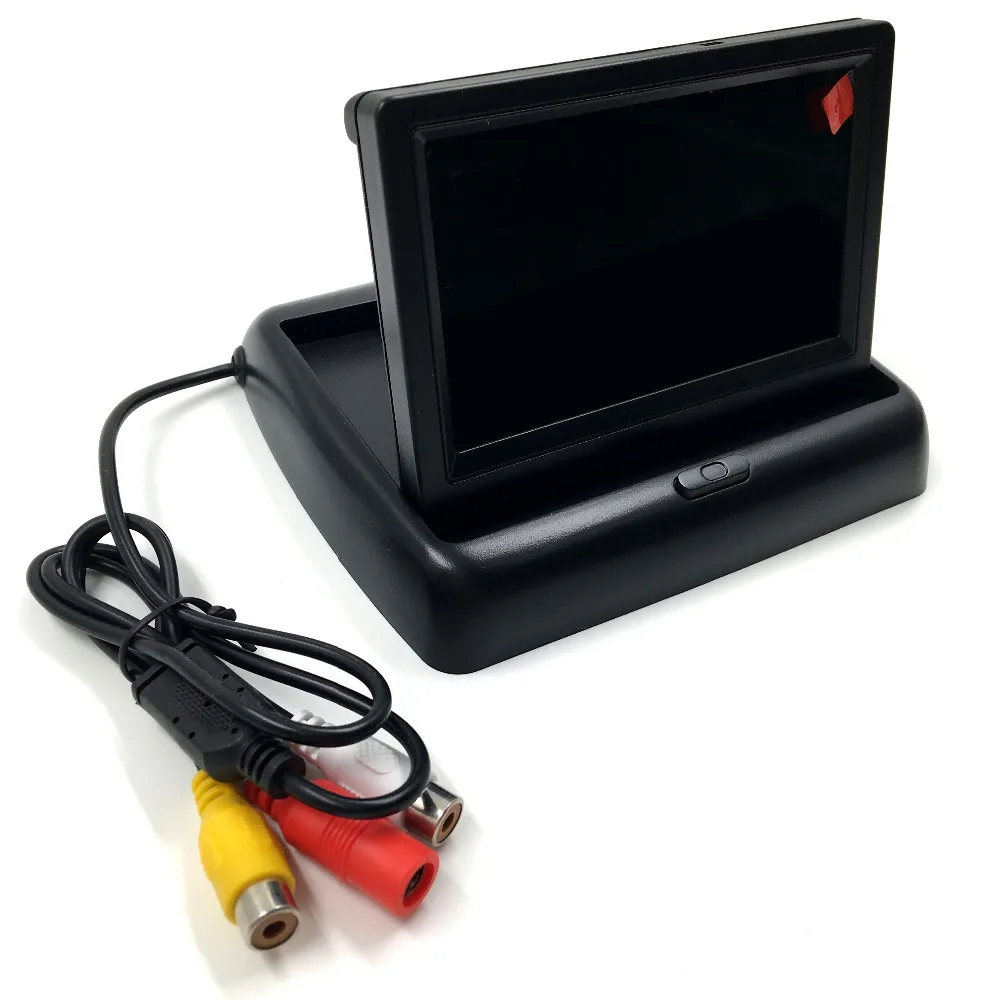 Складной цветной ЖК дисплей 4 3 дюйма 16:9 для камеры DVD VCD DC 12 В|car flip monitor|car fashioncar vga