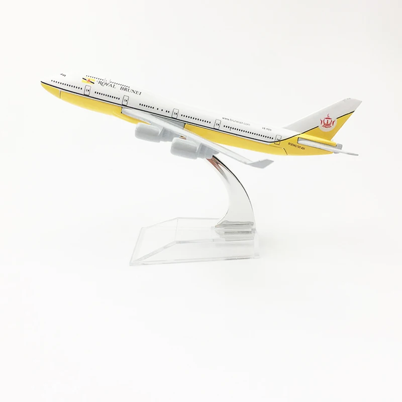 Модель самолета Королевский Бруней авиалинии модель Боинг 747 16 см из