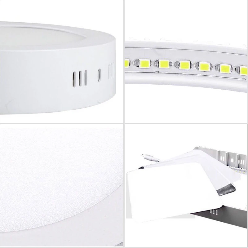 B2ocled теплый белый/холодный белый свет панели СИД 110V 220V 6W 12W 18W 24W Крытый Гостиной