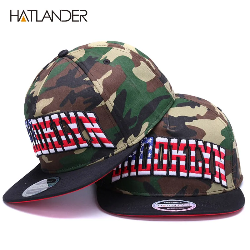 HATLANDER бейсбольные кепки с вышитыми буквами для мужчин камуфляжная бейсболка