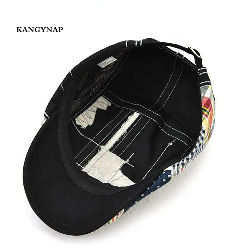 Летние шапки [KAGYNAP] для мужчин и женщин Ретро Модный берет Мужская сетчатая