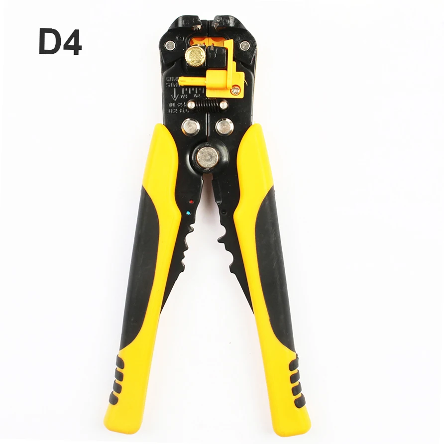 HSD4 YELLOW HS-D1 AWG24-10(0,2-мм2) многофункциональные автоматические плоскогубцы для зачистки кабеля Зачистка обжимка проводов инструменты режущий резак - Цвет: HSD4 YELLOW