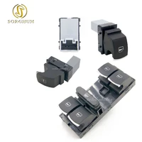 new 4pcs chrome high quality mirror switch window switch for vw volkswagen touran 2003 2015 caddy 5nd959857 5nd959855