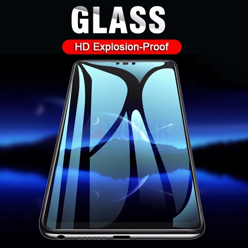 Закаленное стекло с полным покрытием для Xiaomi Pocophone F1 Redmi 5A 5 6 A 7 Pro Plus защита экрана