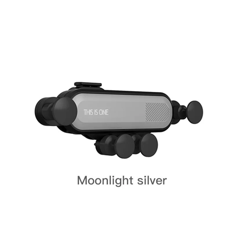 Moonlight Silver Автомобильный держатель ASINA Gravity для iPhone X, XS, 8, 7 Plus, автомобильный держатель на вентиляционное отверстие, подставка для телефона, gps подставка для iPhone XS MAX, автомобильный держатель - Цвет: Moonlight Silver